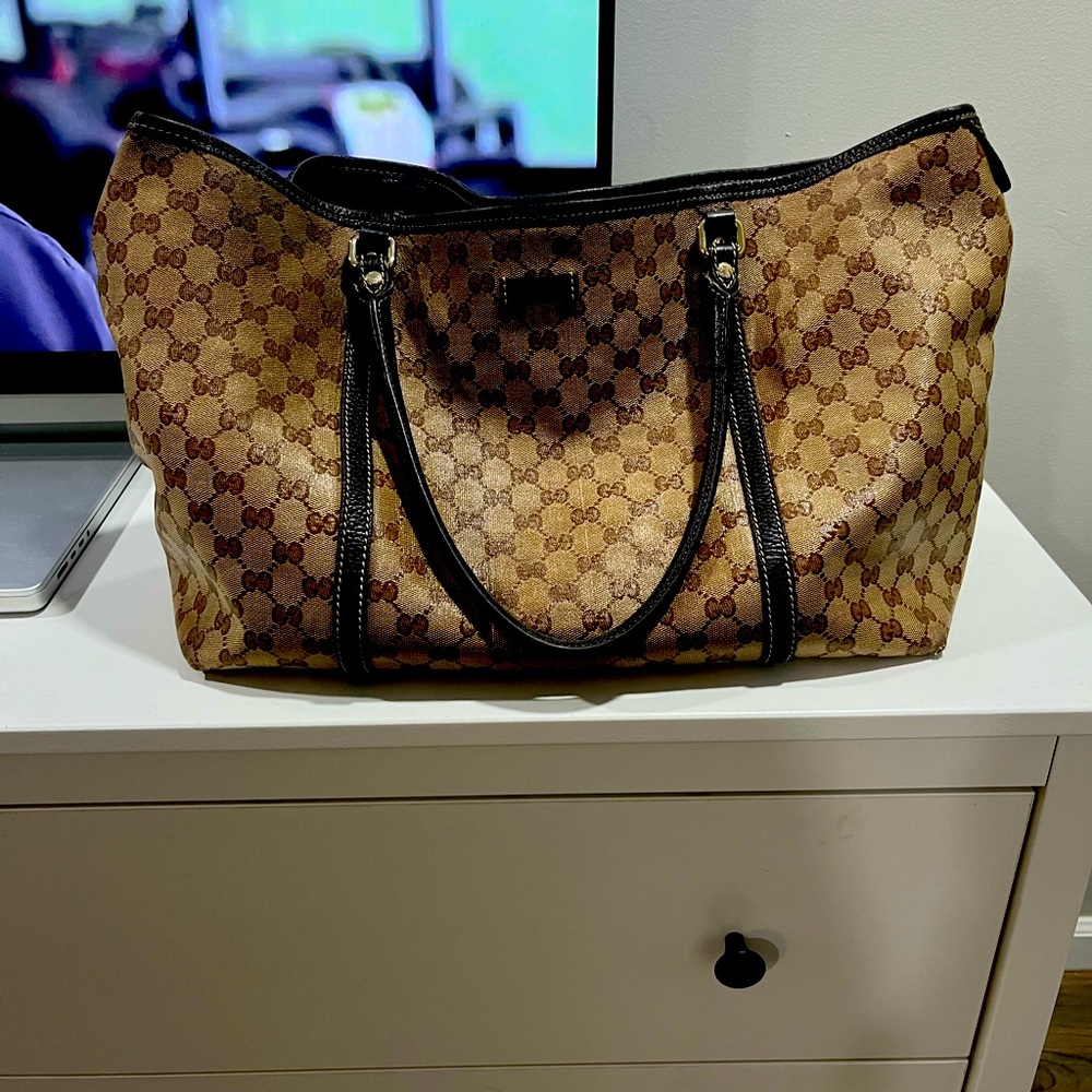 Gucci coated canvas tote